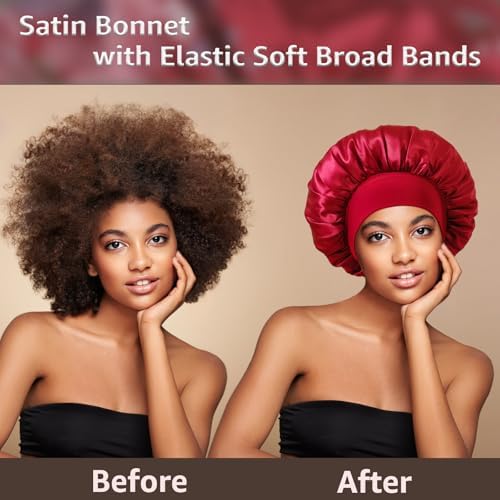 Satin Bonnet Silk Hair Bonnet for Sleeping, Bonnets for Women - Image 5