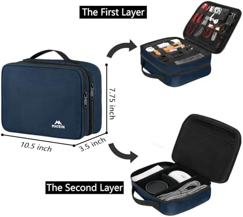 MATEIN Electronic Travel Organizer Case, Portable Travel Cord Organizer - Image 3