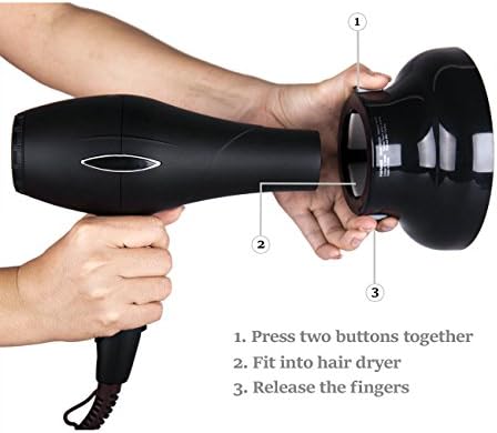 Hairizone Universal Hair Diffuser, Shiny Black - Image 3