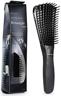 BESTOOL Detangling Brush, Detangler Brush for Natural Black/ Curly Hair Afro 3/4abc Texture, Faster n Easier Detangle Wet or Dry Hair with No Pain (Black) by BESTOOL