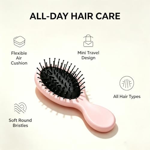12 pcs Mini Hair Brush,Travel Detangling Brush - Image 5