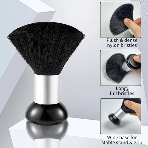 3 PCS Barber Neck Duster Brush Set, Professional Barber Accessories Cleaning Supplies, Hair Blade Clipper Cutting Cleaning Styling Tool - Image 5