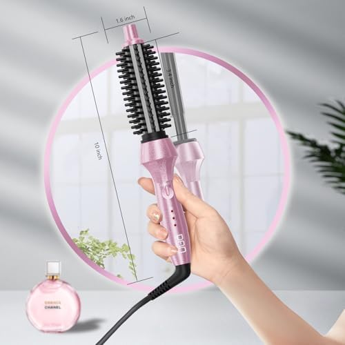 DAN Curling Iron Brush,Heated Curling Brush,CurlingBrush for Short Hair,Heated RoundBrush,SmallBrush Curling Iron,Curling Hairbrush - Image 5
