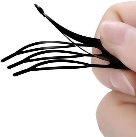 Chinco Black 24 Pcs Double Grip Hair Metal Snap Clips,2 Inch - Image 4