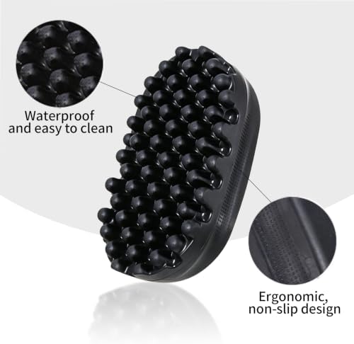 Rubber Curling Hair Brush, Twist Tool for Afro Hair Women and Men - Image 3