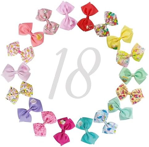 LUV HER Special Squishmallows Hair Accessories for Girls -18pc Hair Bow with Aligator Clips, Age 8+ - Image 6