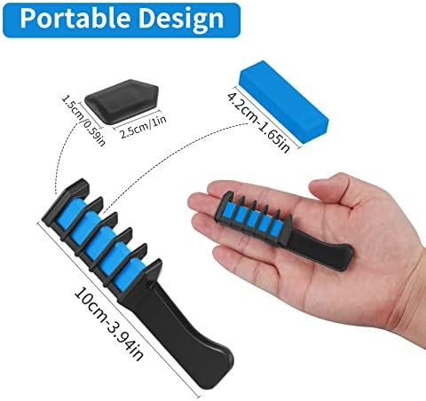 Hair Chalk Comb – Temporary Dye for Kids, Washable & Fun for Parties - Image 2