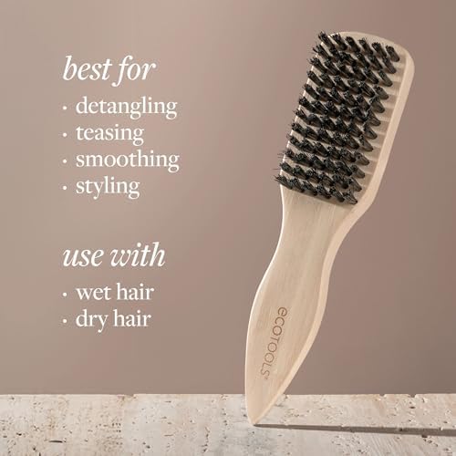 EcoTools Mini Slick Back Hair Brush, Travel Brush, 1 Count - Image 3