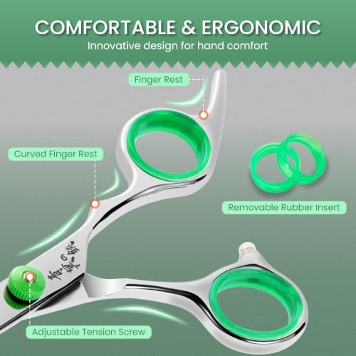 Hair Cutting Scissors, 440C Convex Edge Professional Hair Shears - Image 3