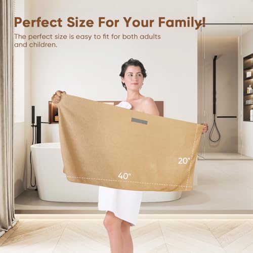 HOMEXCEL 5PK Microfiber Hair Towels, 40x20 in, Fast Drying for Long Hairs - Image 5