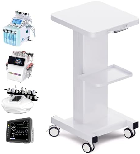 Noverlife Esthetician Trolley Cart, 220lbs Load, Beauty Salon Trolley Stand by Noverlife