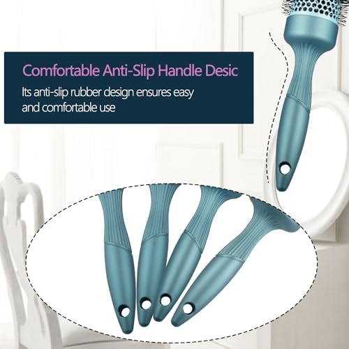 Round Brush Set&Paddle Hair Brush Design for BlowDrying Heat Styling - Image 6