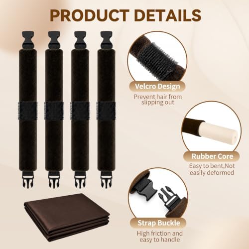 Heatless Curls Overnight, Blowout Rods Hair Curler to Sleep in 5PCS - Image 4