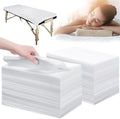 Disposable Bed Sheets 200 Pcs 31" x 71" Massage Table Sheets Non Woven Fabric SPA Bed Cover Breathable for Massage Beauty Tattoos(White) by XATUMO