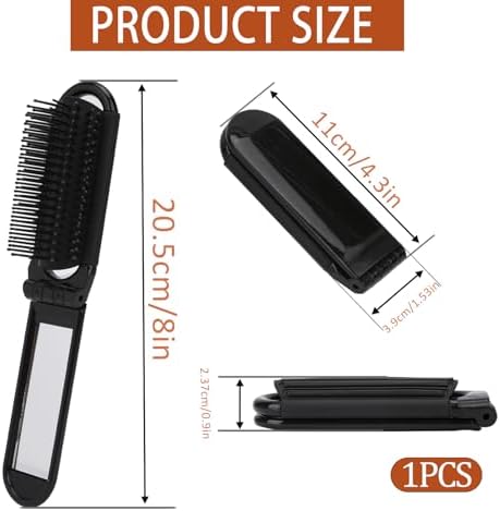 Portable Travel Hair Brush, Small Foldable Hairbrush for Women and Men - Image 4