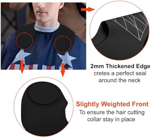 Silicone Hair Cutting Guide Collar - Waterproof Cutting Mat for Hair Stylist - Hair Cutting Cape - Image 5