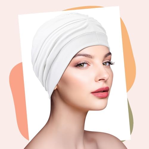 JenPen 4 Pcs Silk Satin Sleeping Bonnet for Women Color - Image 5