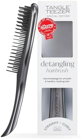 Tangle Teezer Chrome Ultimate Detangler Brush, Straight to Curly, Gunmetal by TangleTeezer