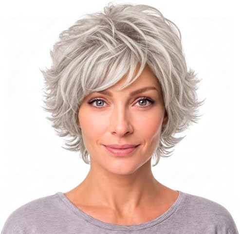 Raquel Welch Women's All-Over-Layers Short Gray Wig, VOLTAGE by Unknown