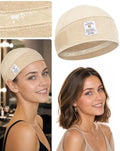 Wide Wig Grip Cap with Silicone Strip, 2-in-1 Non Slip Wig Holder for Lace Front Wigs, Cream, 1 Piece by Yuest