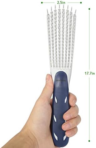 BESTOOL Detangling Brush for Curly and Natural Black Hair, Afro 3/4abc Texture, Faster and Easier Detangling of Wet or Dry Hair with No Pain (Blue) - Image 5