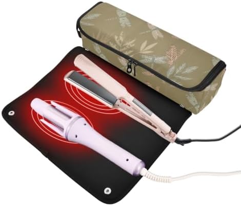 Yuiboo Hot Hair Tool Storage Bag with Heat Resistant Mat - Image 2