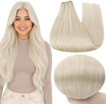 Full Shine Sew In Extensions Human Hair White Blonde 20 Inch 105g by FullShine