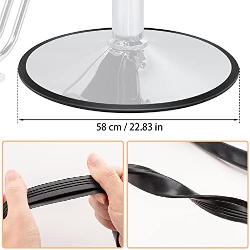 Noverlife 2PCS Baber Salon Chair Rubber Base Ring for Protecting Floor - Image 3
