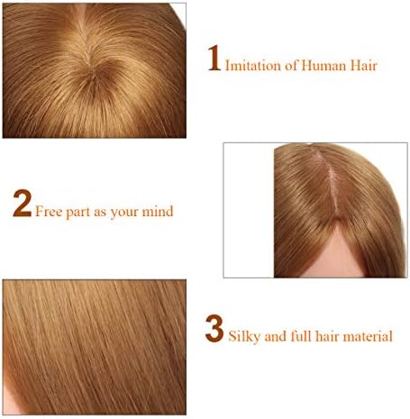 Mannequin Head 60% Human Hair Blonde Hairdressing Practice Head WZ-27# - Image 5
