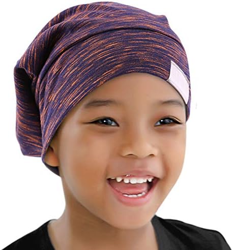 Kids Beanie Sleep Hats Bonnet for Child Curly Frizzy Hair Daily - Image 2