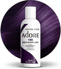Adore Semi Permanent Hair Color, 186 Rich Eggplant, 4 Fl Oz by Adore