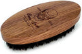 Walnut Wood Boar Bristle Beard Brush for Men by menesia