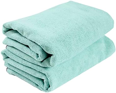 Ritz Embroidered Microfiber Pet Towel, Large, Paw Spa Blue, 2 Towel Set by RITZ
