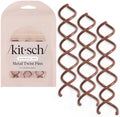 Kitsch Spiral Bobby Pins - Hair Accessories For Women - Brown, 3pcs by Kitsch