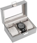 ProCase Watch Box, 3 Slot Mens Watch Display Case, Grey by ProCase