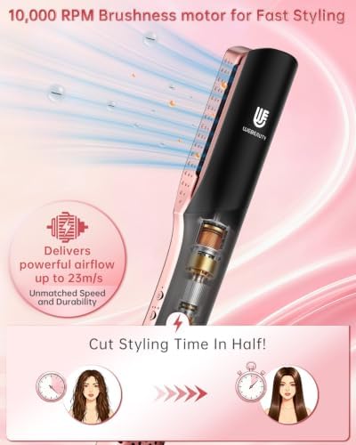 Wet to Dry Hair Straightener & Dryer, 2-in-1 Air Styler Infrared Care - Image 5