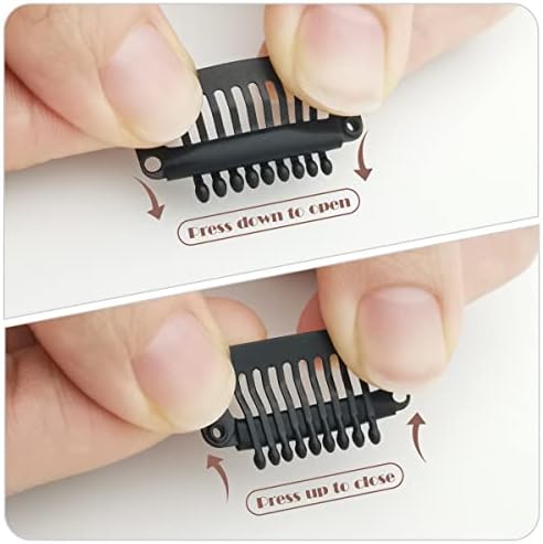 Dreamlover Hair Extension Clips, Wig Clips to Secure Wig, 9 Teeth, 30 Pieces - Image 4