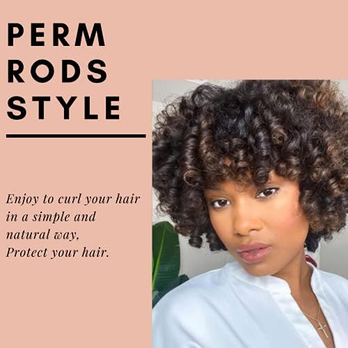 Perm Rods Large Hair Rollers for Natural Long Short Hair Styling Tool Hair Curlers Beige Color - Image 3