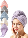 Lumimi Microfiber Hair Towel Wrap 5 Pack for Women, 5 Colors A by Lumimi