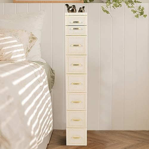 45.6 Inch Bathroom Floor Cabinet Narrow Tall Slim Storage Sandwich Cabinet New - Image 6