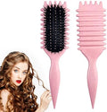 Candy Brush,Curly Hair Brush,Curl Defining Brush,Shaping and Defining Curls for Women Hair Brush for Combing and Shaping,Reduce Pulling and Curl Separation For Defined Curls(pink) by SMARTBEST