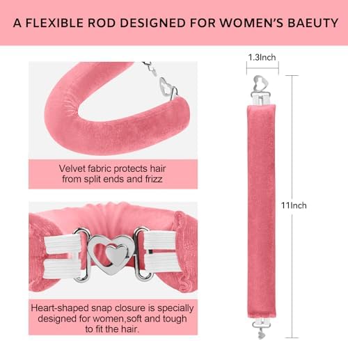 Heatless Curls Overnight Hair Care Set - Jumbo Velvet Hair Curlers - Image 2