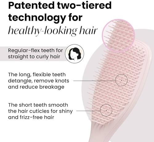 Tangle Teezer Plant-Based Ultimate Detangler Brush, All Hair Types, Pink - Image 2