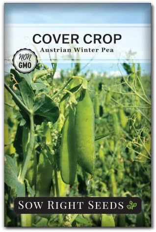 Sow Right Seeds - Austrian Winter Pea Seed for Planting Cover Crops by SowRightSeeds