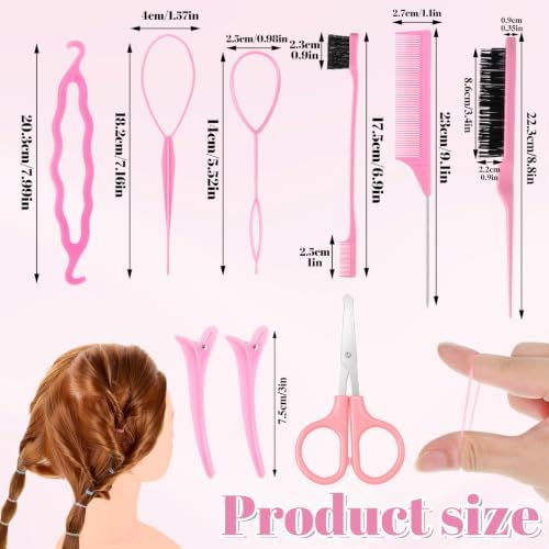 1000 Pcs Elastic Hair Bands with 10 Tools, Colorful Small Ties for Kids - Image 2