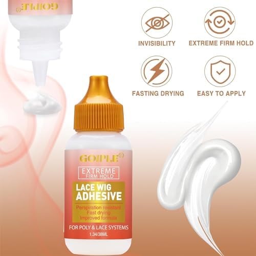 Lace Glue Kit Complete Set with Lace Tint Mousse, Lace Melting Spray Wig Glue for Women's Wigs and Hairpieces - Wig Installation Kit & Tape in Extension Rmover & Cap (Dark Brown) - Image 7