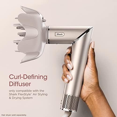 Shark FlexStyle Curl-Defining Diffuser Attachment, Stone, XSKHD4DA - Image 4