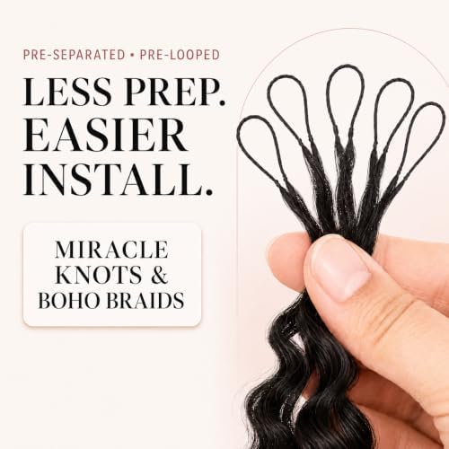 Human Crochet Hair for Black Women Feather Miracle Knots Crochet Human Hair - Image 6