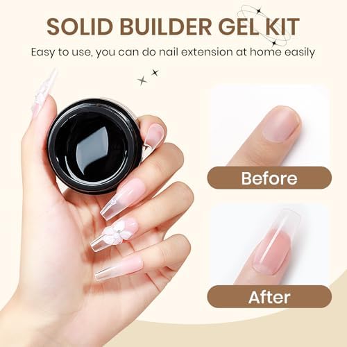 Clear 3D Sculpting Gel Non-Stick Hand Solid Builder Gel for Nails - Image 2