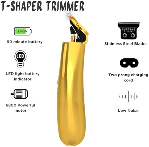 Supreme Trimmer T-Shaper Professional Barber Hair Trimmer for Men ST5200 - Image 2